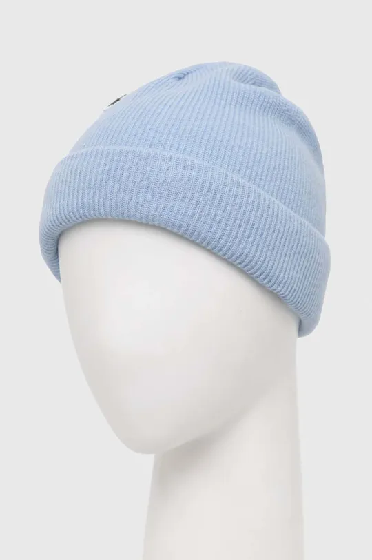 Vlnená čiapka Lacoste modrá