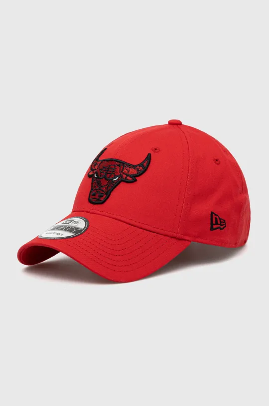 czerwony New Era czapka z daszkiem bawełniana Unisex