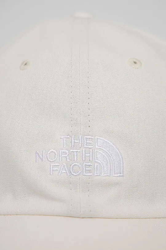 Pamučna kapa sa šiltom The North Face bijela