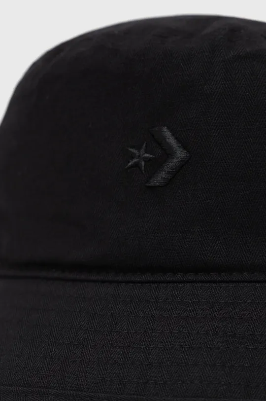 Βαμβακερό καπέλο Converse μαύρο