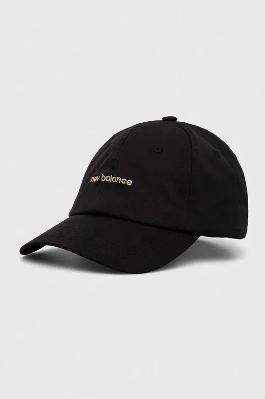 czarny New Balance czapka z daszkiem LAH21100BK Unisex