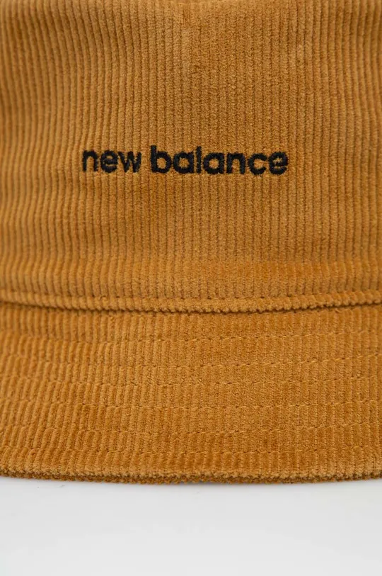 Klobuk iz rebrastega žameta New Balance rjava