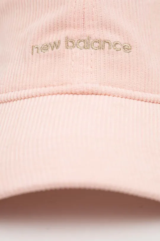 Κοτλέ καπέλο μπέιζμπολ New Balance ροζ