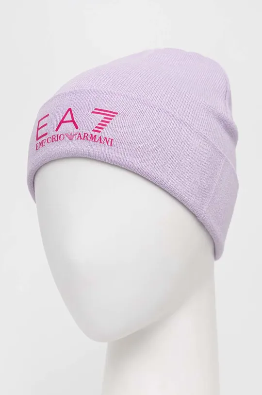 Καπέλο EA7 Emporio Armani μωβ