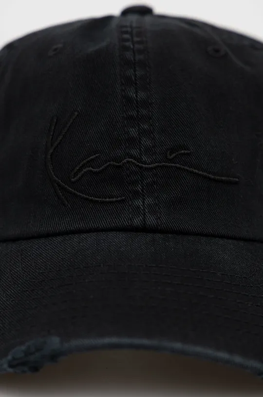 Βαμβακερό καπέλο του μπέιζμπολ Karl Kani μαύρο