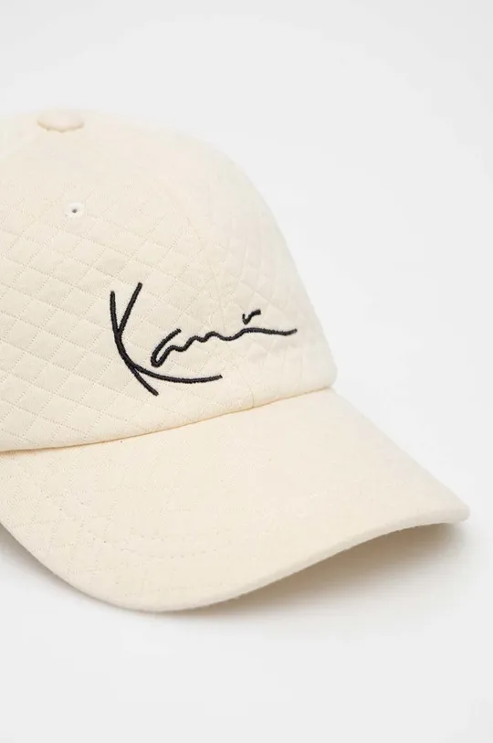 Βαμβακερό καπέλο του μπέιζμπολ Karl Kani μπεζ
