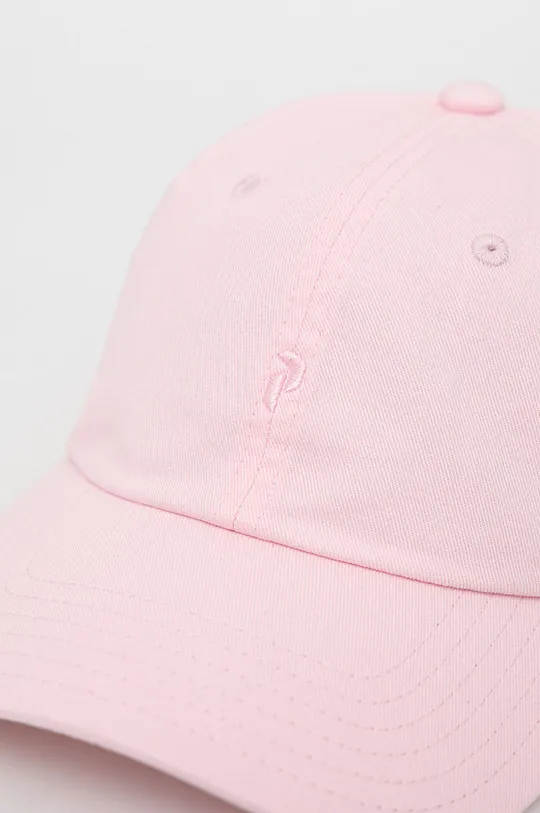 Βαμβακερό καπέλο του μπέιζμπολ Peak Performance ροζ