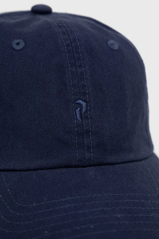Βαμβακερό καπέλο του μπέιζμπολ Peak Performance σκούρο μπλε