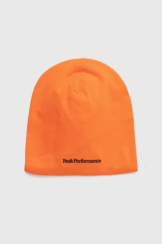 oranžová Bavlnená čiapka Peak Performance Unisex