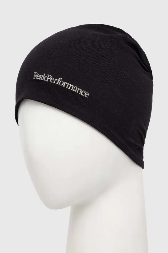 Бавовняна шапка Peak Performance чорний