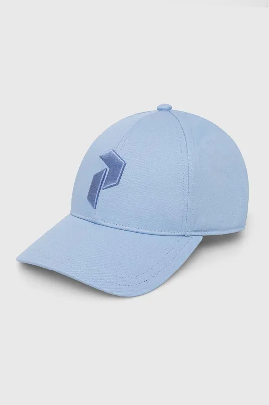 μπλε Βαμβακερό καπέλο του μπέιζμπολ Peak Performance Unisex