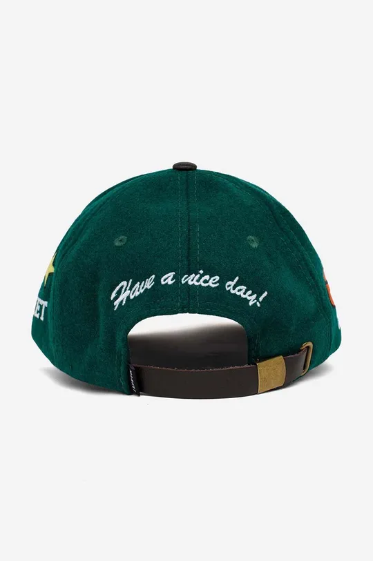 Market czapka z daszkiem wełniana State Champs Hat zielony