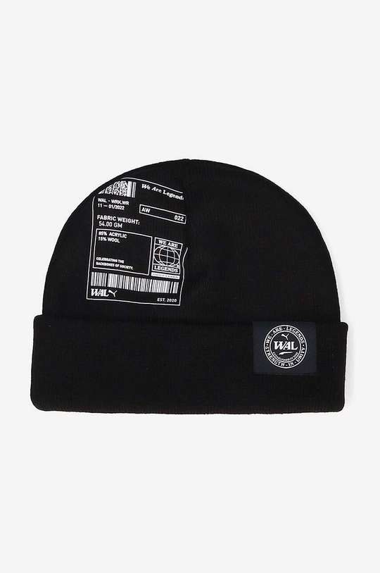 black Puma wool blend beanie Unisex