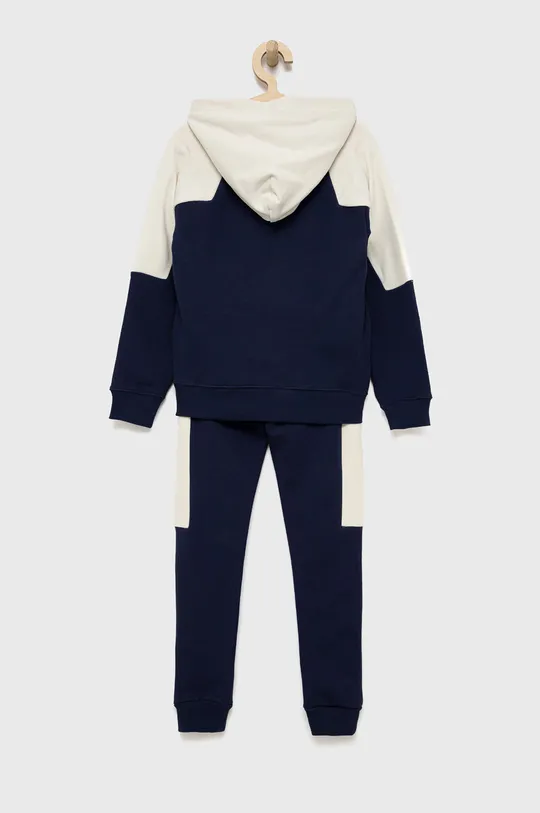 Otroška bombažna trenirka Calvin Klein Jeans mornarsko modra