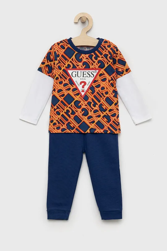 πορτοκαλί Παιδική βαμβακερή αθλητική φόρμα Guess Για αγόρια