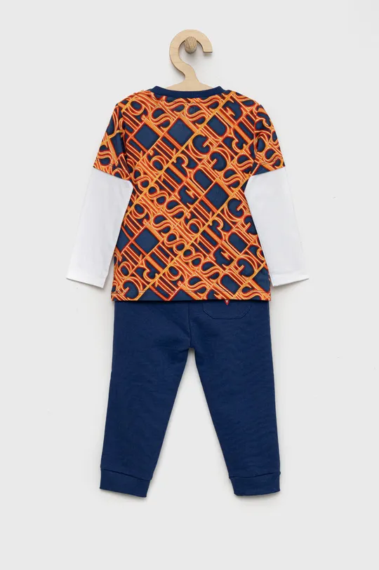 Παιδική βαμβακερή αθλητική φόρμα Guess πορτοκαλί
