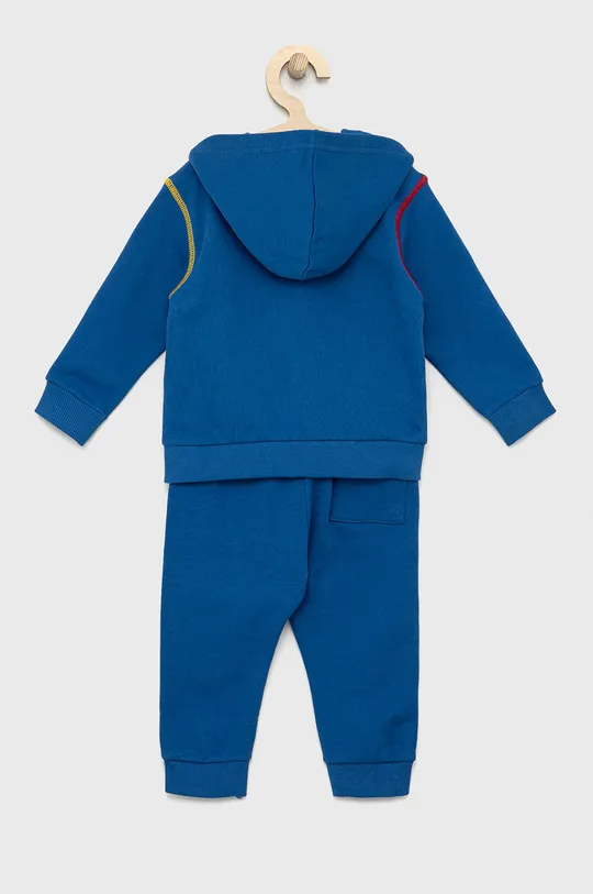 Детский хлопковый спортивный костюм United Colors of Benetton голубой