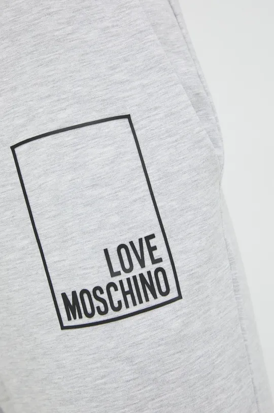 szary Love Moschino spodnie dresowe