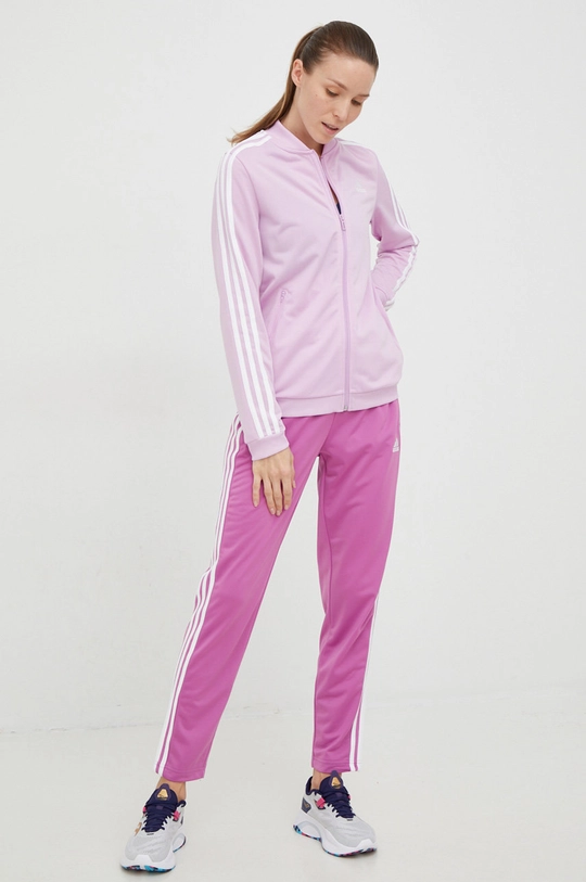 fioletowy adidas dres Damski