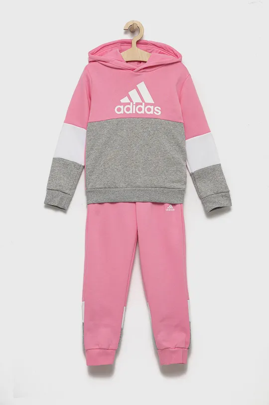 różowy adidas Performance dres dziecięcy Dziewczęcy