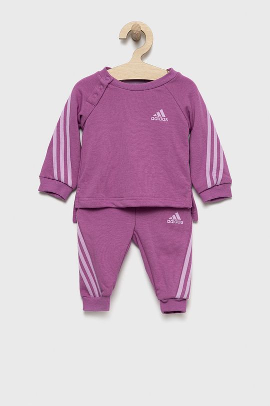 fioletowy adidas dres dziecięcy Dziewczęcy