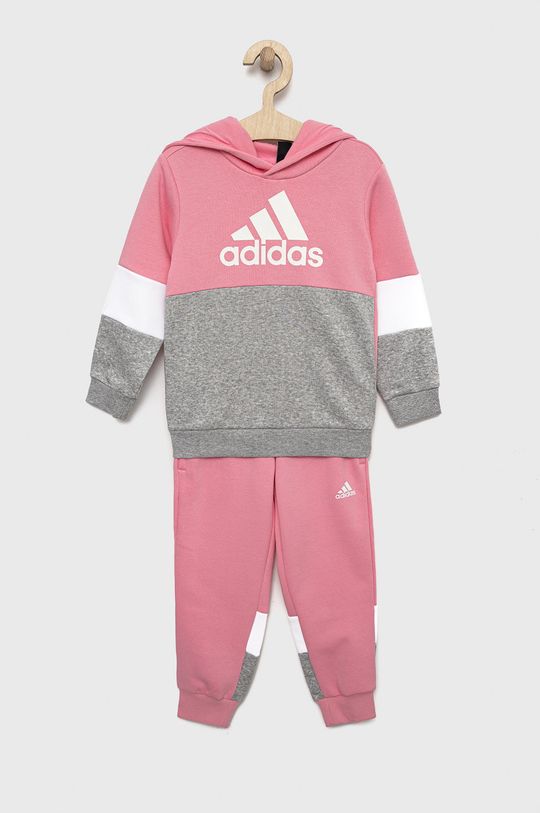 ostry różowy adidas dres dziecięcy Dziewczęcy