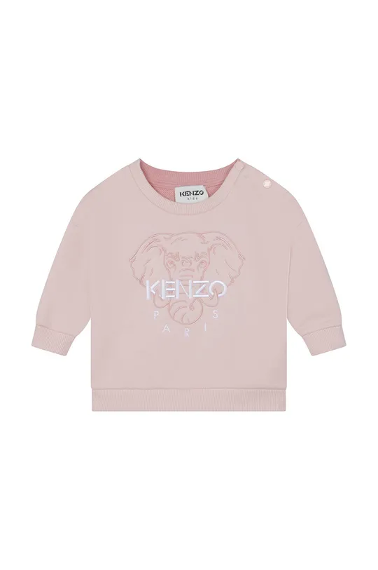 Kenzo Kids dres bawełniany dziecięcy różowy