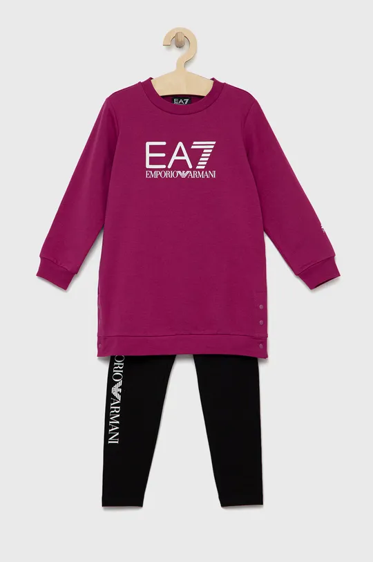 фіолетовий Дитячий комплект EA7 Emporio Armani Для дівчаток