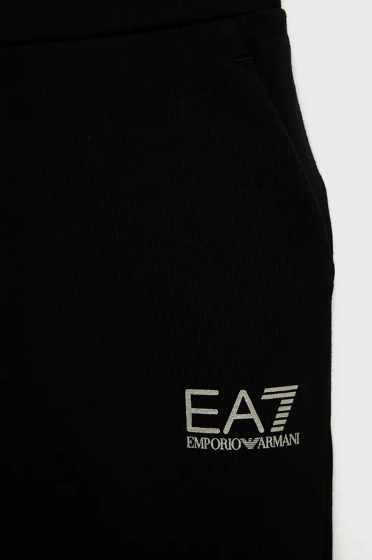 czarny EA7 Emporio Armani dres dziecięcy