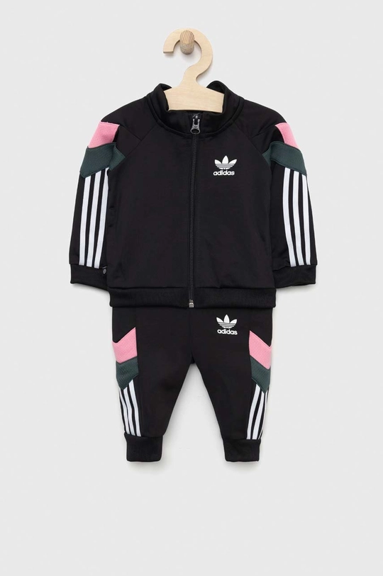 crna Dječja trenirka adidas Originals Za djevojčice