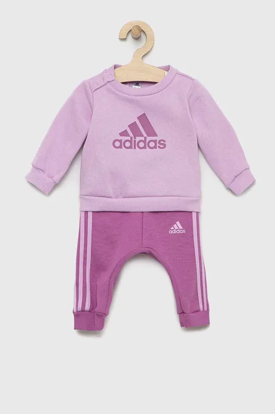 фіолетовий Дитячий спортивний костюм adidas Для дівчаток