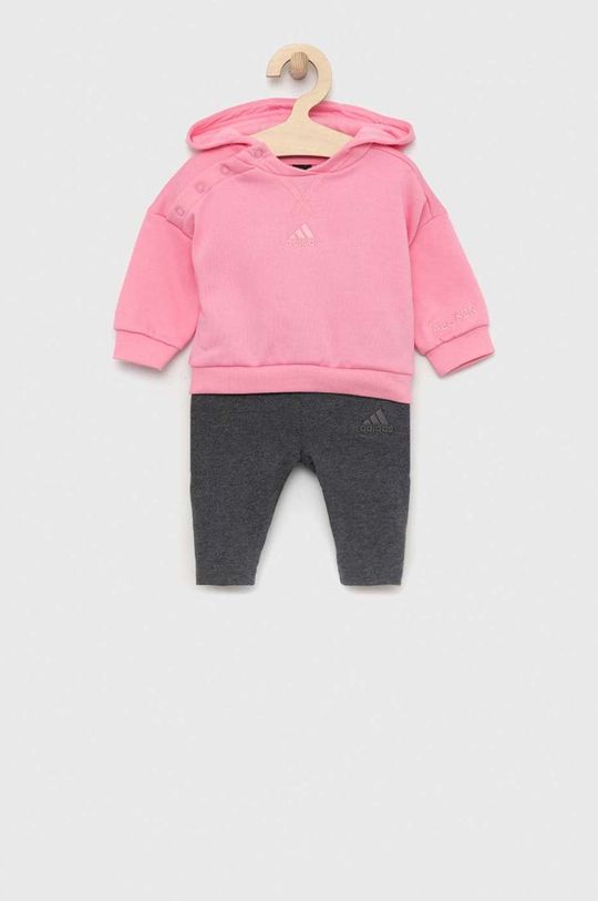 ostry różowy adidas dres dziecięcy Dziewczęcy