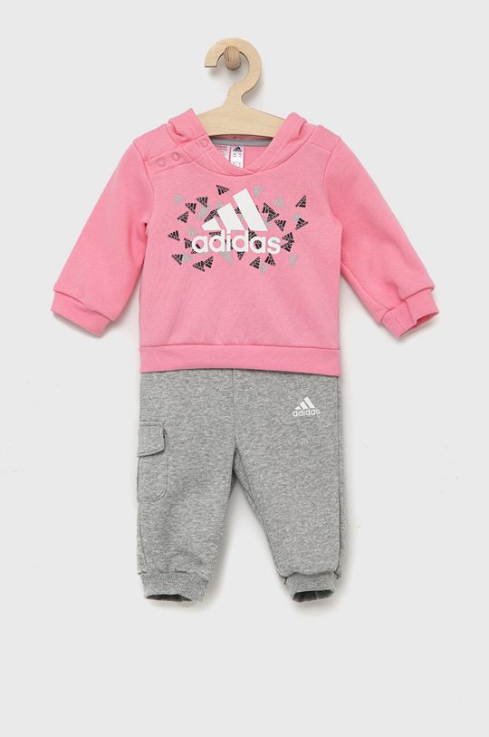 różowy adidas komplet niemowlęcy Dziewczęcy