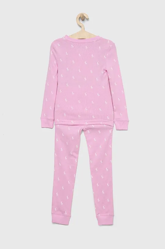 Хлопковая пижама Polo Ralph Lauren розовый