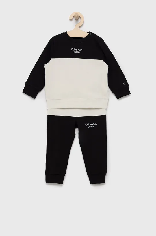 czarny Calvin Klein Jeans dres dziecięcy IN0IN00020.9BYY Dziecięcy
