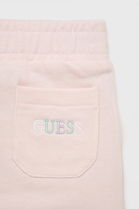 рожевий Дитячий бавовняний спортивний костюм Guess