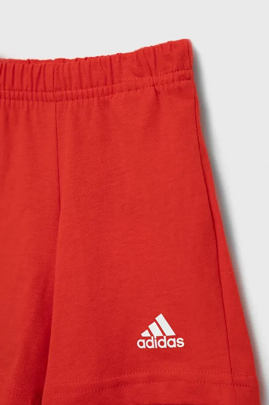 κόκκινο Παιδική βαμβακερή αθλητική φόρμα adidas