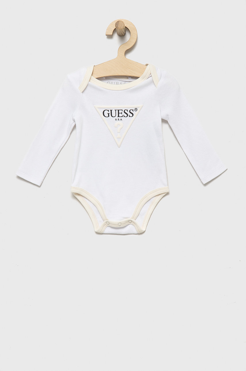 Guess dres dziecięcy kolor beżowy