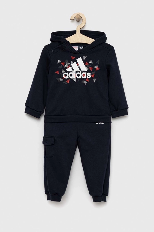 tmavomodrá Detská tepláková súprava adidas Detský