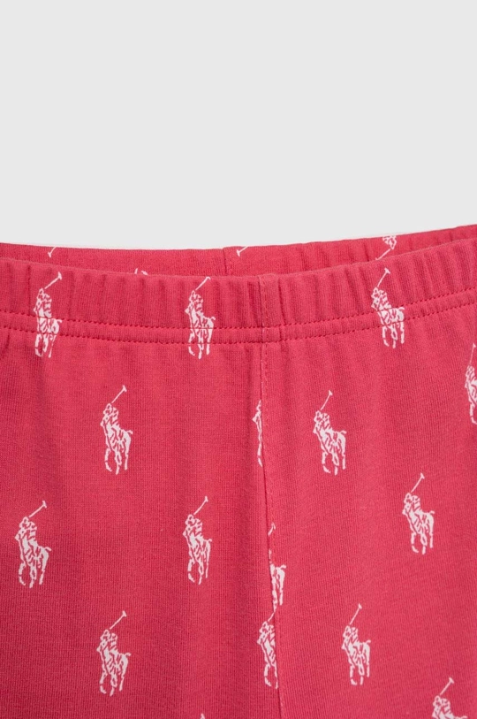 rózsaszín Polo Ralph Lauren gyerek pamut pizsama