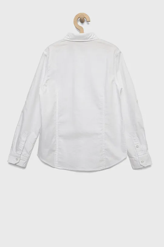 Παιδικό βαμβακερό πουκάμισο Guess λευκό