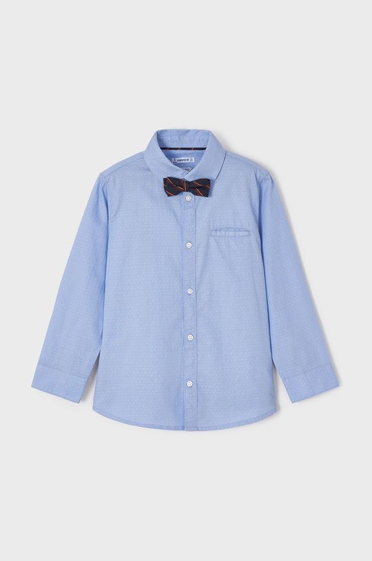 Mayoral koszula bawełniana dziecięca jasny niebieski