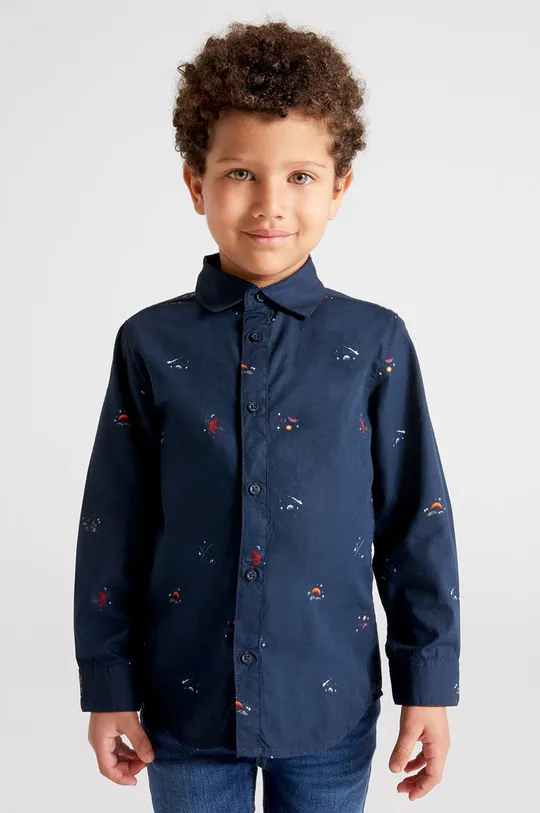 σκούρο μπλε Παιδικό βαμβακερό πουκάμισο Mayoral Για αγόρια