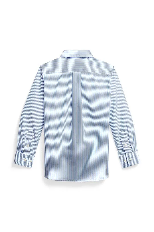 Detská bavlnená košeľa Polo Ralph Lauren modrá