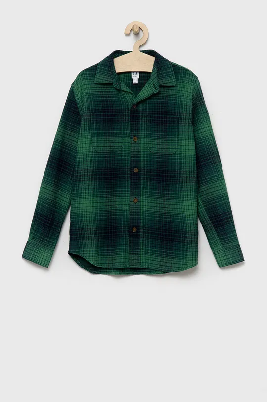 πράσινο Παιδικό βαμβακερό πουκάμισο GAP Για αγόρια