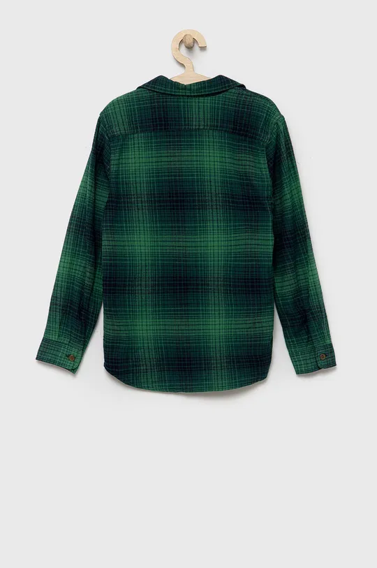 Παιδικό βαμβακερό πουκάμισο GAP πράσινο