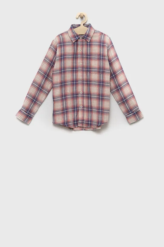 розовый GAP детская хлопковая рубашка Для мальчиков