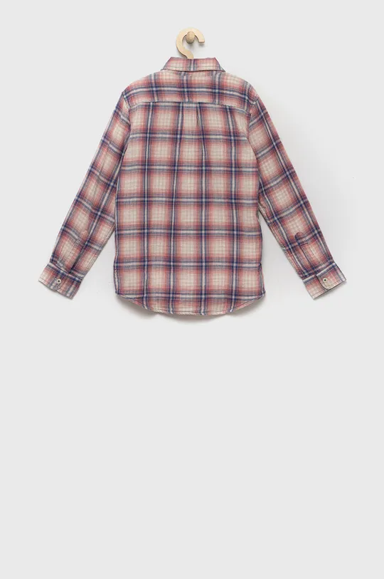 Παιδικό βαμβακερό πουκάμισο GAP ροζ