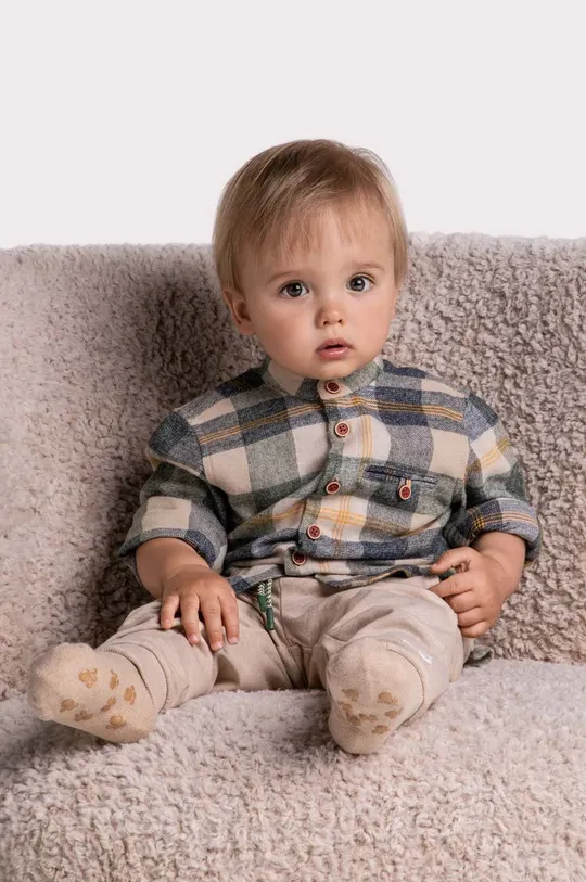 πολύχρωμο Μωρό βαμβακερό πουκάμισο Coccodrillo Για αγόρια