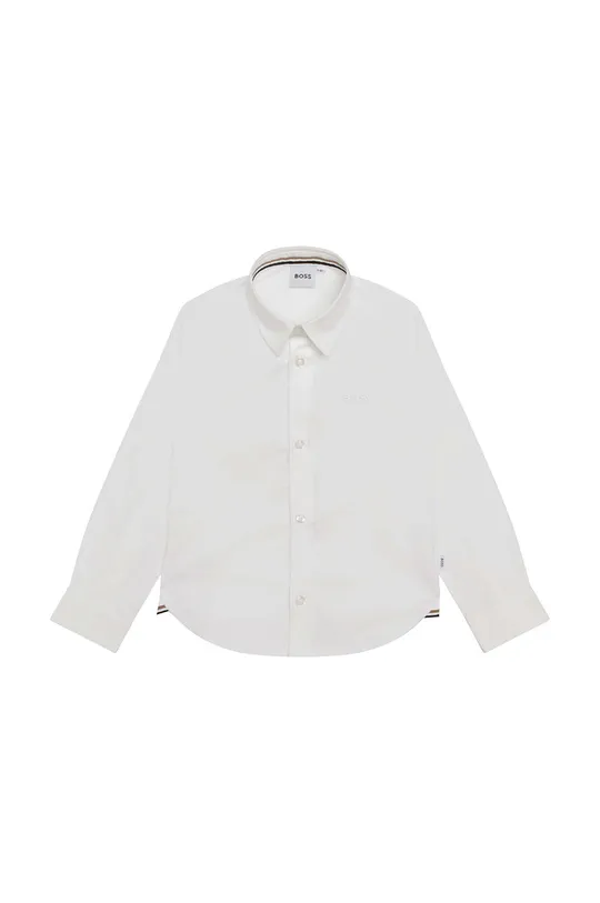 білий Дитяча бавовняна сорочка BOSS Для хлопчиків